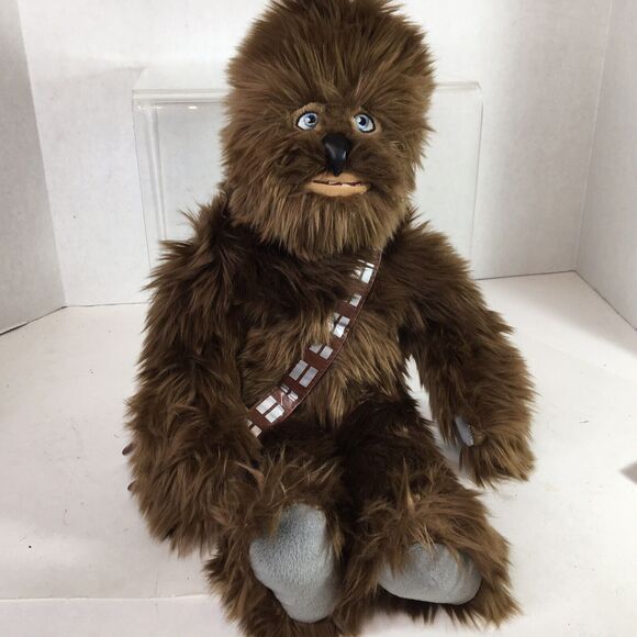 Disney Parks Chewbacca Star Wars Plush 19" Rise of Skywalker Blue Eyes - Picture 2 of 9